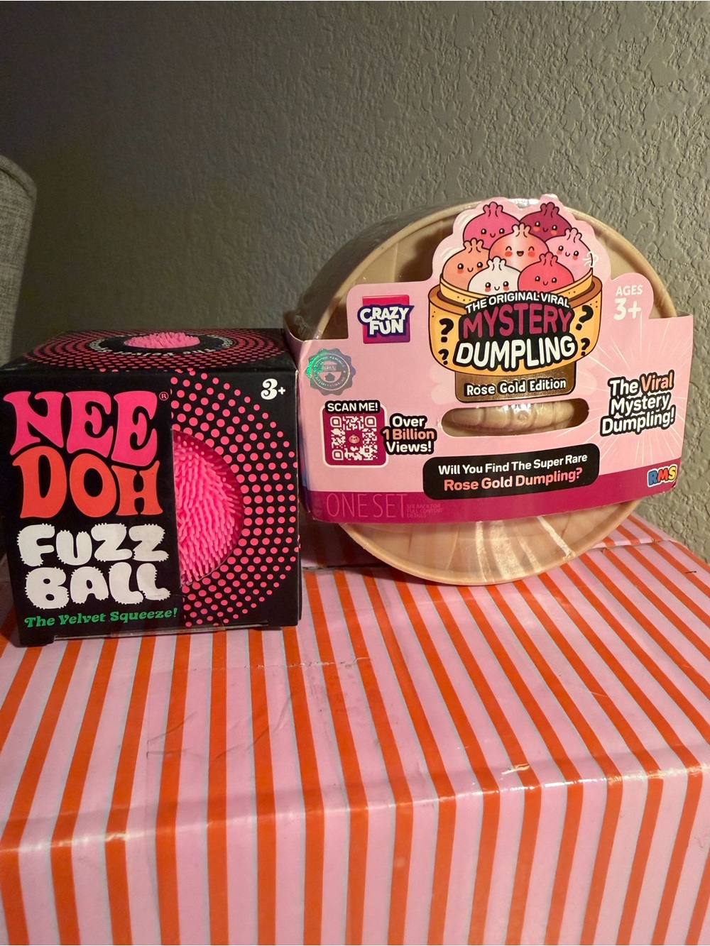 🥟🥟RMS Mystery Dumpling “Rose Gold Edition” & NeeDoh “Fuzz Ball” Velvet Squeeze!